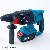 Marteau perforateur rotatif électrique 4-en-1 de qualité industrielle 21V, kit d'outils, perceuse électrique sans balais