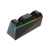 Station de charge LED RGB pour manette PlayStation 5, station de charge double rapide avec effet lumineux pour accessoire de jeu PS5