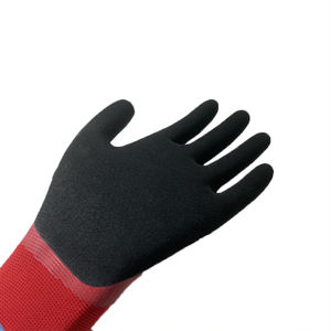 NMSHIELD رائع قبضة المياه واقية قفازات للعمل ساندي اللاتكس مزدوجة قفازات عمل مطلية السلامة قفازات بناء العمل - Product Image 6