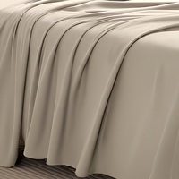 Parure de draps de luxe en coton égyptien 80S, 600 fils, drap-housse à poches profondes, drap plat, 4 pièces, literie d'hôtel, vente en gros, OEM
