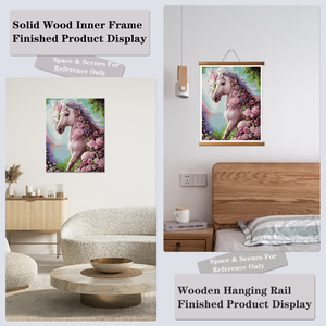 Paint By Numbers Canvas Art Kit Floral Horse Pastoral Scene Digital Printing Rectangle Handpainted DIY Painting Set - Product Image 6