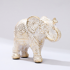 Statuette di Tre Elefanti ROOGO, Piccoli Elementi Decorativi in Resina per Soggiorno, <span class=keywords><strong>Camera</strong></span> dei Bambini e <span class=keywords><strong>Mensole</strong></span> - Product Image 4