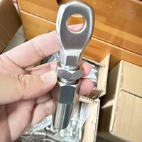 Accessoires de fixation pour câbles de garde-corps en acier inoxydable T316, sans sertissage et tendeurs à vis, pour câbles de 8 à 32 mm, incluant des raccords d'extrémité pour câbles de 1/8" et 3/16"