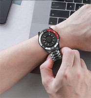 Reloj de Lujo Magnético de Cuarzo con Diseño sin Manecillas, Correa de Acero Inoxidable, Ecológico y de Alta Gama Personalizado