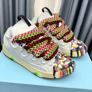 Nuevo Estilo, Zapatos Casuales de Plataforma Unisex de Diseñador de Lujo, Zapatillas de Moda con Cordones, Transpirables para Exteriores, Zapatos para Caminar Lanvine - Product Image 1