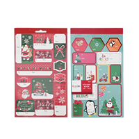 Étiquettes cadeaux de Noël personnalisées, formes variées, autocollantes, pour emballages cadeaux de Noël