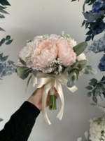 Bouquet de mariée de luxe, fleurs au toucher réel, lys calla bordeaux, orchidée, personnalisation du bouquet de mariée