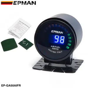 EPMAN 2" 52mm Car Motor Digital LED Auto Air Fuel Ratio Gauge Meter For Honda Civic EG4 EG9 B16A B16B EP-GA50AIFR