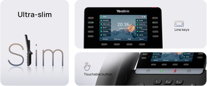 Téléphone IP professionnel SIP-T74U avec écran LCD couleur 4,3 pouces, 16 lignes SIP, double Gigabit PoE, pour bureau, superviseur, entreprise, VoIP - Product Image 2