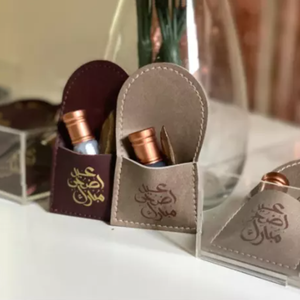 حافظة خشب العود الفاخرة من الجلد للجيب هدايا تنفيذية توزيعات حامل المسك هدايا ترويجية للنساء - Product Image 5