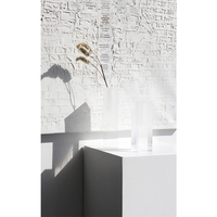 Vase carré rectangulaire élégant en verre à grande fleur Articles de décoration pour la maison et l'hôtel Vase acrylique en plastique de qualité supérieure