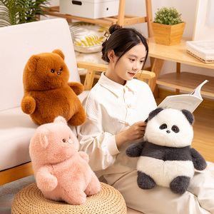 Juguetes de peluche de cerdo perezoso esponjoso de calidad superior, juguetes de peluche de Panda gordito, oso de peluche, muñecas suaves, fábrica de Yangzhou, regalos al por mayor - Product Image 3