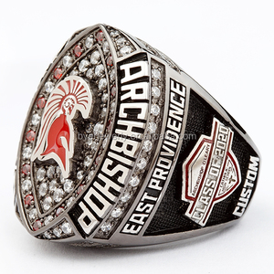 2020 Erzbischof Herren benutzer definierte schwarze Beschichtung billige Meisterschaft Ring Sport ringe Großhandel in China gemacht - Product Image 3