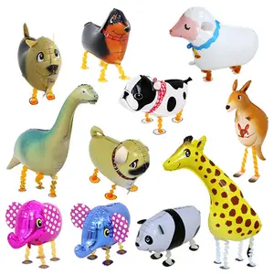 New Wholesale kids walking animal pet mylar balloons Children's Toys unicorn dogs sheep helium foil balloon