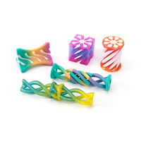 Vashine Jouet anti-stress spirale infinie imprimé en 3D, jouet sensoriel rotatif unique pour bureau et école