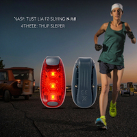 Lampe stroboscopique LED haute visibilité – Lumière d'avertissement clignotante à piles pour la course, la marche, le cyclisme, petite et réfléchissante