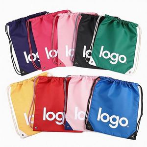 Bolsa Deportiva con Cordón Ajustable, Personalizada con Logotipo, para Gimnasio, Baloncesto, Maratón, Viajes, Plegable, de Poliéster y Nailon, para Zapatos - Product Image 1