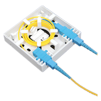 Boîtier mural FTTH 86 Type pour fibre optique, 2 cœurs SC/APC SC/UPC, mini-boîtier terminal FTTH