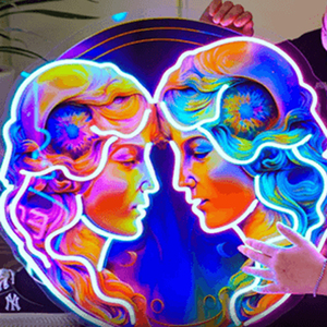 Cửa hàng kinh doanh Logo neon ánh sáng dấu hiệu UV in tùy chỉnh cho tập thể dục & Bán Lẻ trang trí nội thất - Product Image 5