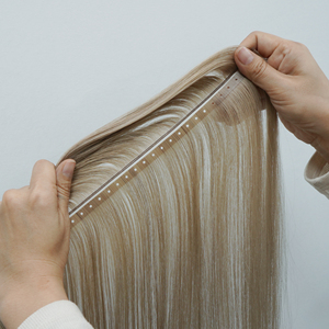 Extensions de cheveux chinois en gros, tissage papillon invisible, double tissage papillon, cheveux Remy foncés avec mèches - Product Image 1