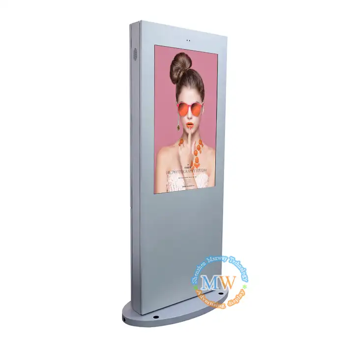 55 дюймов Напольный Мониторы ЖК-дисплей экраном Цифровая вывеска виды напольной рекламы