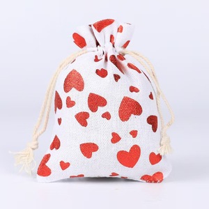 Bolsas de Algodón con Cordón Personalizadas al por Mayor de Fábrica, Bolsa de Regalo Ecológica, Bolsa de Almacenamiento para Regalos del Día de San Valentín, Bolsa Protectora contra el Polvo - Product Image 2