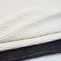 Cuir synthétique tissé sur mesure en PU, nouveau design, gaufré, procédé de froissage, 2026