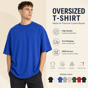 Fabricant de Conception Personnalisée OEM ODM, Impression en Gros de T-shirts Amples pour Hommes en Coton de 230 Grammes, Qualité Premium - Product Image 1