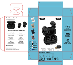 Wholesale <strong>Supplier</strong> Clip Earphones Noise Cancelling Tws Earbuds Sport <strong>Wireless</strong> Headphones with Smart APP Control - Product Image 6