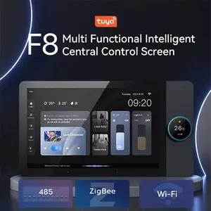 2023 Tuya Smart Home ZigBee Gateway Wifi ZigBee Smart Control Panel 8-Zoll-Multifunktions-Musikwand-Touchscreen Tuya Center