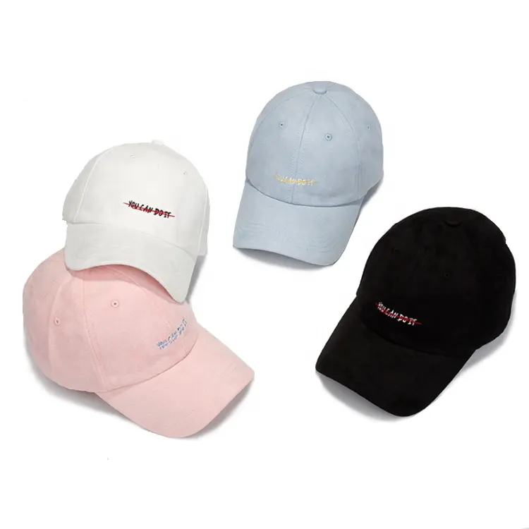 Free Samples Custom Embroidery Suede Dad Hat