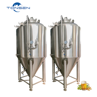 Fermenteur de bière isobare à double enveloppe conique 100L 100000L en acier inoxydable 304