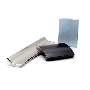 Imán de Neodimio con Recubrimiento de <span class=keywords><strong>Zn</strong></span>/<span class=keywords><strong>Ni</strong></span>, Segmento de Arco con Recubrimiento Epóxico Negro, Imán de NdFeB - Product Image 4