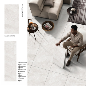 Azulejos de Porcelana Brillante California Ice para Piso y Pared, 600x1200mm 60x120cm, Formato Grande, Aspecto Mármol, Cerámica - Product Image 3