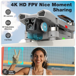New SJY-L107 Pro RC Drone <b>remote</b> control Drone electric adjustment camera entry level brushless motor optical flow point - Product Image 3