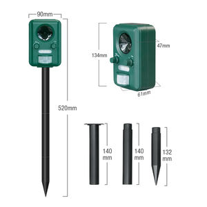 Nuevo Repelente Ultrasónico Solar Impermeable IPX4 para Gatos, Pájaros y Perros, Repelente de Animales para Exteriores, Fabricación con 2 Años de Garantía - Product Image 4