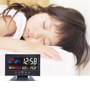 Đồng Hồ Báo Thức Có Đèn Led, Đồng Hồ Báo Thức Với Chức Năng Báo Thức, Đo Độ Ẩm, Nhiệt Độ, Có Đèn Nền - Product Image 5