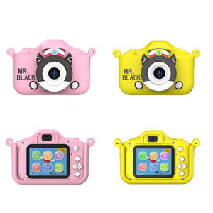 Caméra numérique USB électrique portable pour enfants, accessoires photo, caméscope, jouets jaunes et roses - Product Image 6