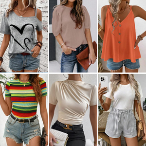Liquidación <span class=keywords><strong>de</strong></span> ropa <span class=keywords><strong>de</strong></span> mujer 2024, venta al por mayor, vestidos informales <span class=keywords><strong>de</strong></span> <span class=keywords><strong>segunda</strong></span> <span class=keywords><strong>mano</strong></span>, camisetas, embalaje mixto, entrega aleatoria, ropa en stock - Product Image 6