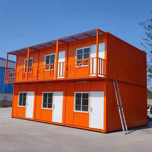 Contenedor prefabricado grande barato de proveedor, sitio de construcción, dormitorio de 2 pisos, 36 habitaciones individuales, paquete plano, casas de contenedores - Product Image 2