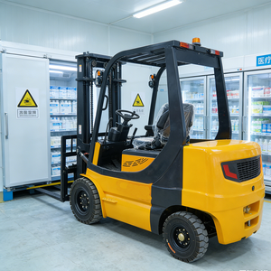 Chariot élévateur électrique portable de 3 tonnes, 3,5 tonnes, petit modèle, avec fourches réglables pour le déplacement des palettes, vente directe du fabricant - Product Image 3