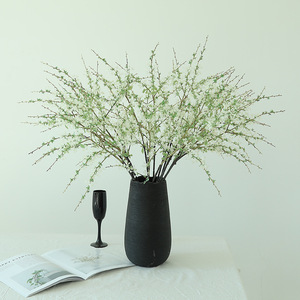 Fleur artificielle en soie blanche, saule enneigé à tige unique, pour décoration intérieure, accessoires de mariage, décoration intérieure et extérieure - Product Image 2