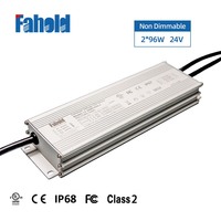 Alimentateur LED multi-canaux AC-DC pour bande LED, étanche IP67, en aluminium, tension constante 200W 24V, classe 2