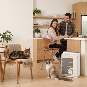 <span class=keywords><strong>Purificateur</strong></span> <span class=keywords><strong>d</strong></span>'<span class=keywords><strong>air</strong></span> intelligent pour propriétaires <span class=keywords><strong>d</strong></span>'animaux avec contrôle par application WiFi, filtre HEPA, nettoyage des poils, de la poussière et des odeurs - Product Image 1