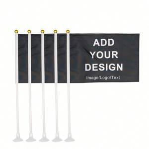 Mini-drapeaux personnalisés avec ventouse, petits drapeaux sur mesure pour la décoration intérieure et extérieure des maisons, jardins, cours, baguettes - Product Image 1
