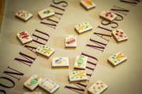 Amerikanisches Luxus-Acryl-Mahjong-Set Hochwertiges Modernes Design Handgefertigt Umweltfreundlich Indoor 4-Spieler-Spiele Unterhaltung |