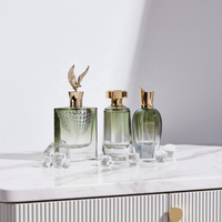 Flacon de parfum en verre de luxe personnalisé, vide et rechargeable, 50 ml, 60 ml, 100 ml, avec boîte cadeau