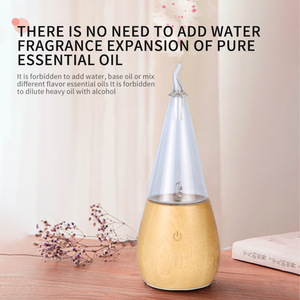 Hot-selling 50ml Wood Grains <b>USB</b> Essential Oil Diffuser Ultrasonic Waterless Humidifier Humidistat <b>Controlled</b> 36dB Noise Aroma - Product Image 2