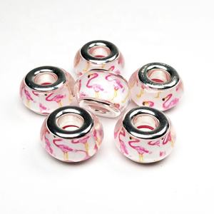Venta al por mayor Big Hole Chamilia Beads Lampwork Glass Bead para DIY pulsera fabricación de joyas - Product Image 6