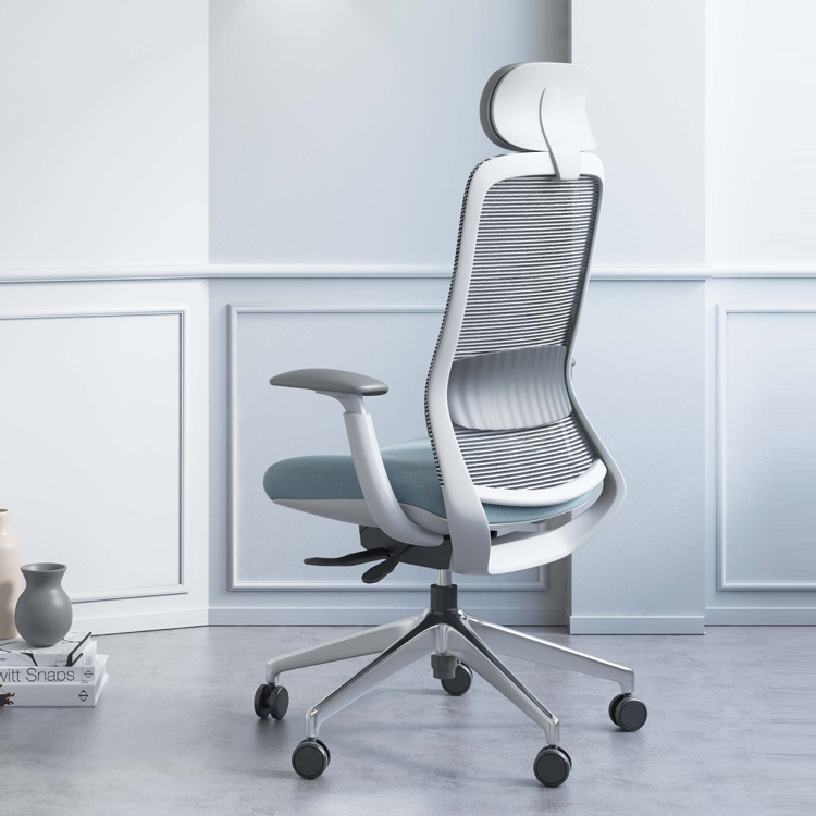 KOHO kursi jaring tinggi dapat diatur, kursi kantor ergonomis kantor meja kualitas tinggi dari manajer Cina dengan sandaran lengan